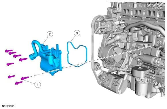 Factory diagram — Positive Crankcase Ventilation Valve