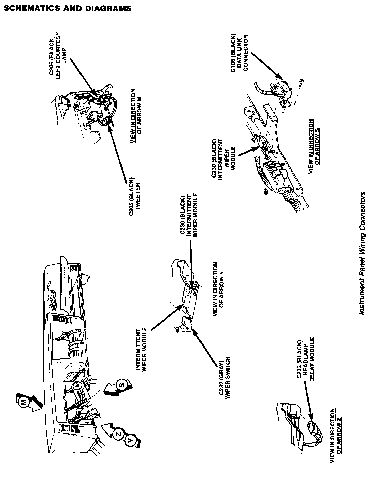 Factory diagram — Wiper Control Module