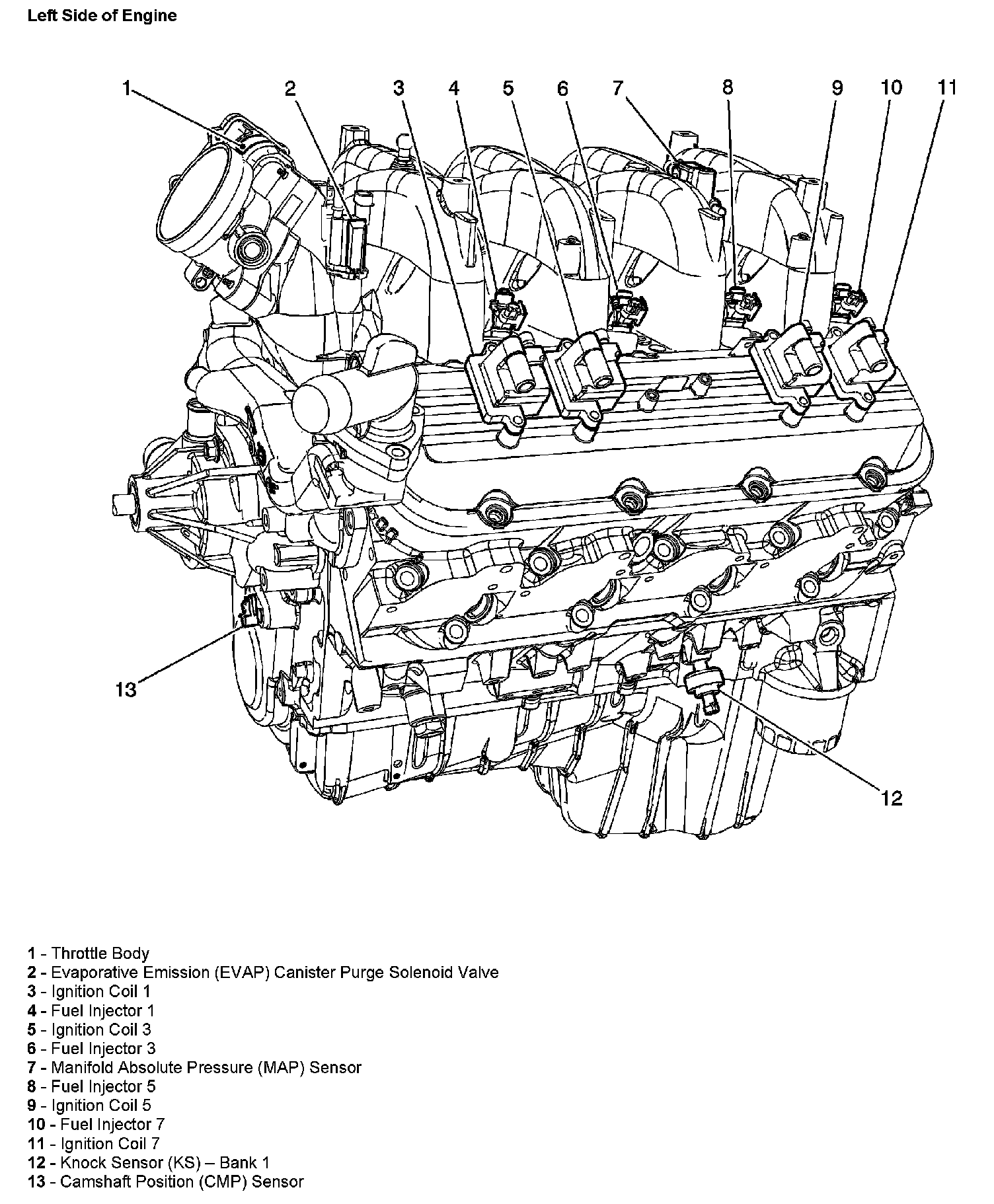 Factory diagram — Knock Sensor