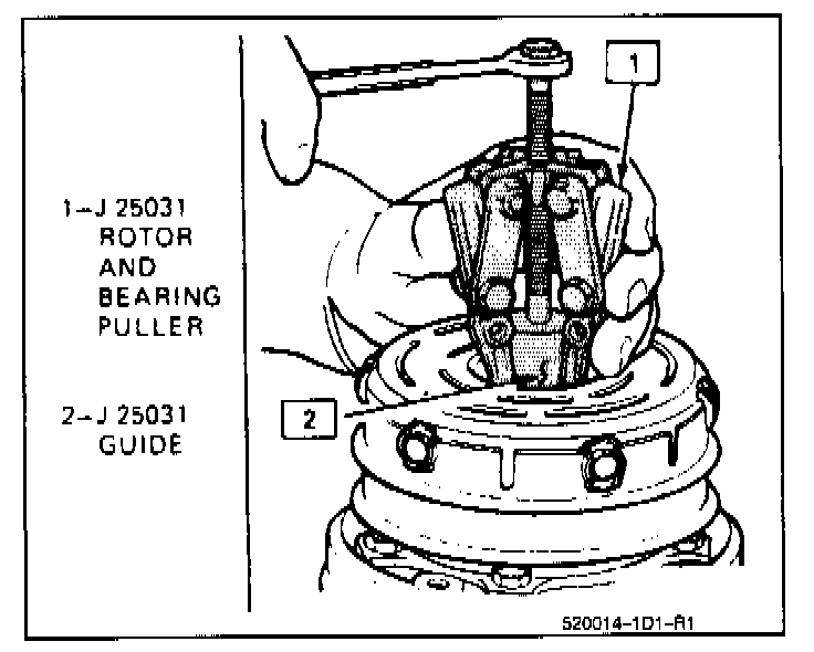 Factory diagram — Clutch Rotor and/or Bearing
