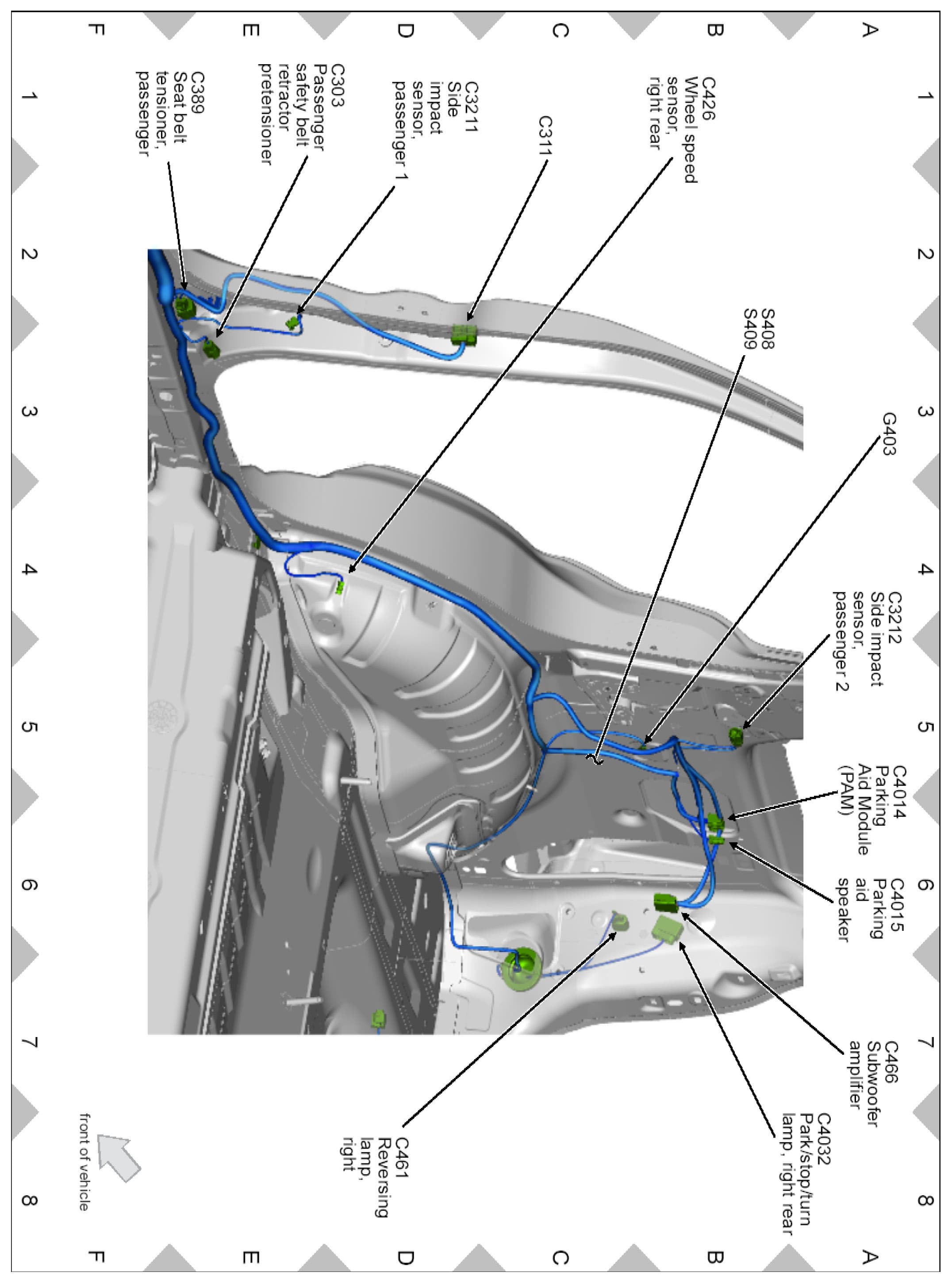 Factory diagram — Parking Assist Control Module