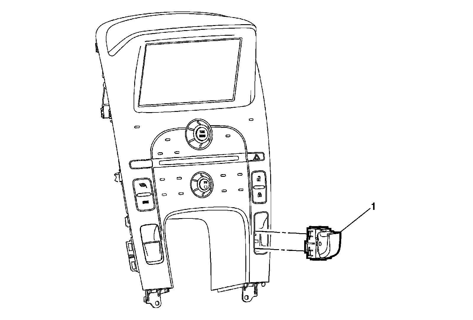 Factory diagram — Parking Brake Warning Switch