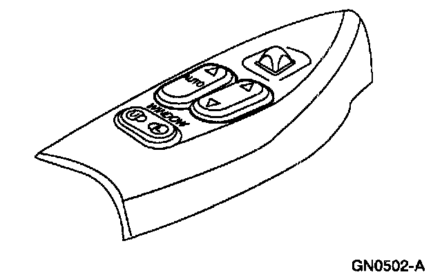 Factory diagram — Power Window Switch