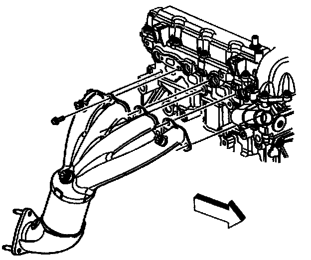 Factory diagram — Exhaust Manifold