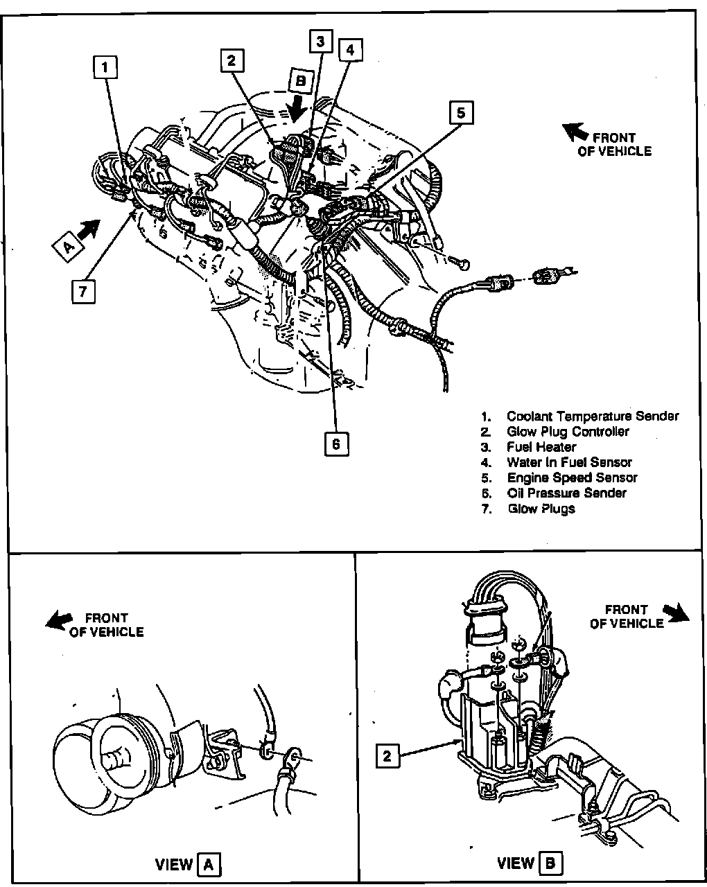 Factory diagram — Oil Pressure Sender