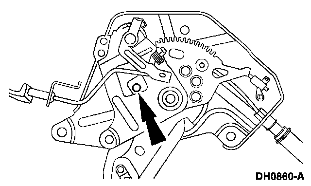 Factory diagram — Parking Brake Cable