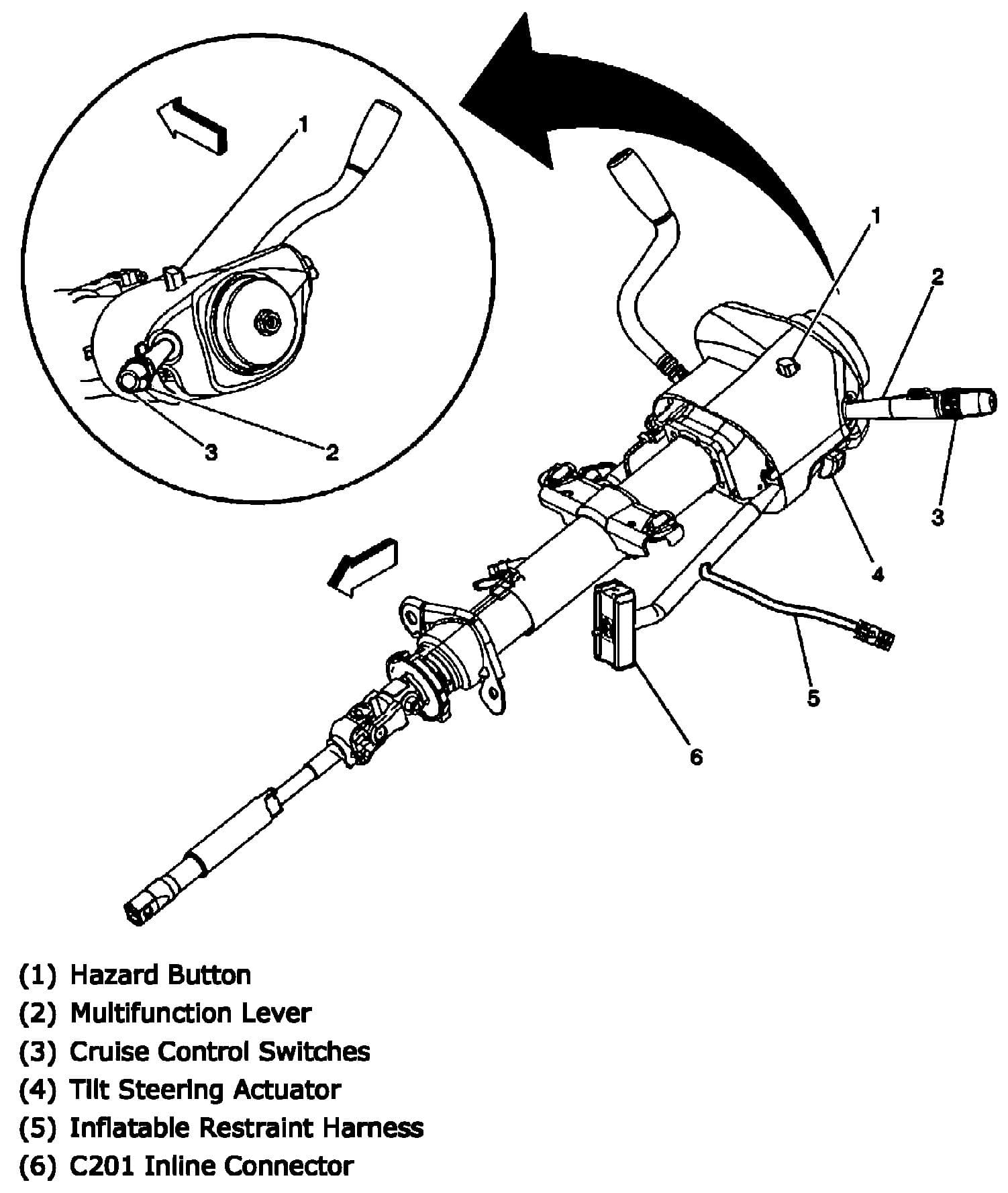 Factory diagram — Combination Switch