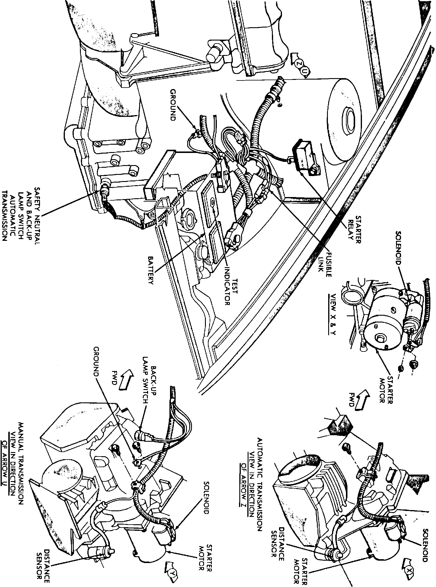 Factory diagram — Starter Relay