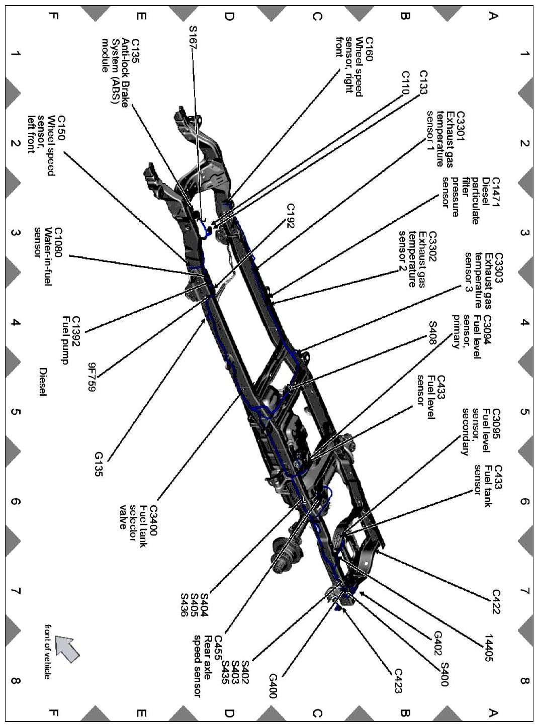 Factory diagram — Fuel Gauge Sender