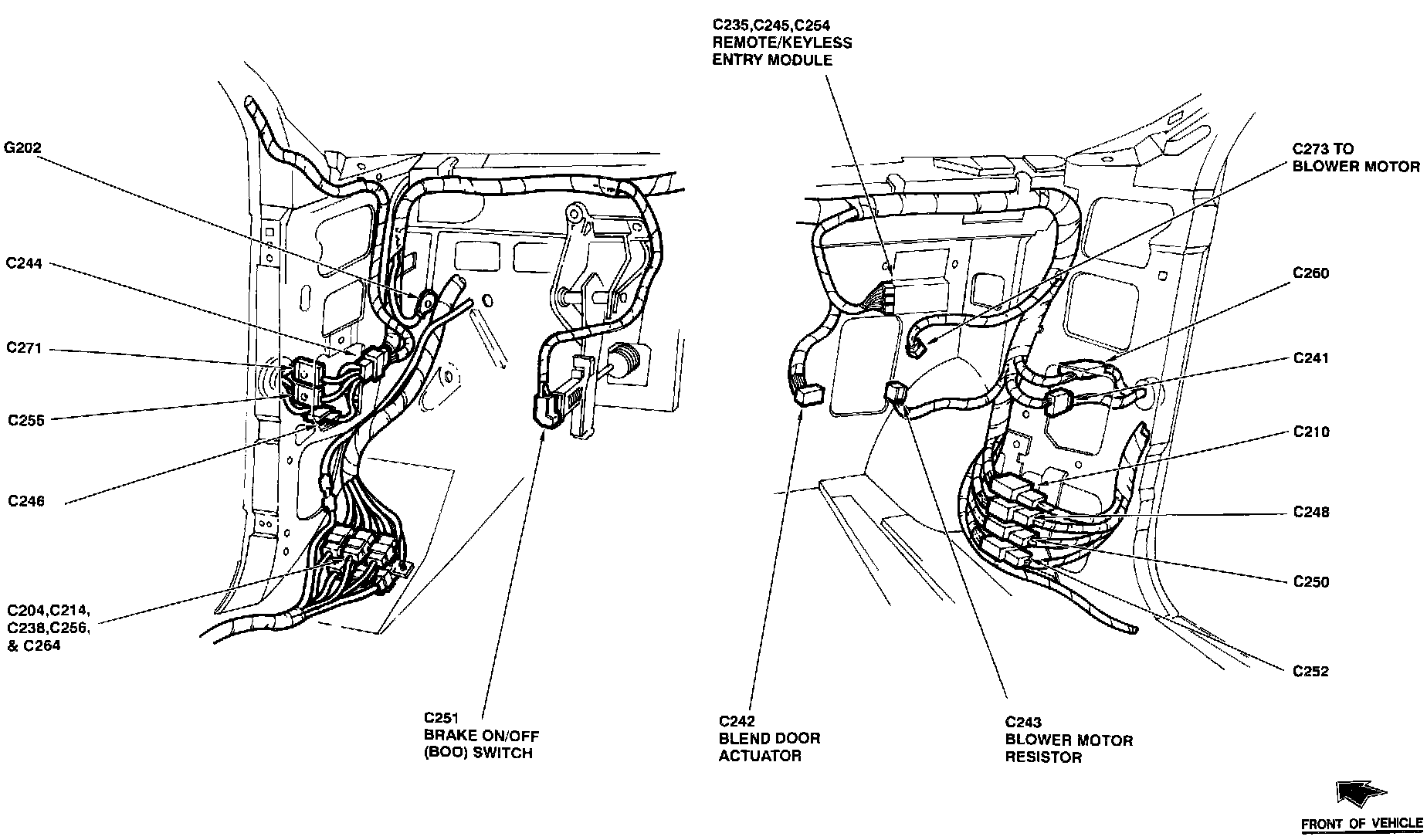Factory diagram — Blower Motor