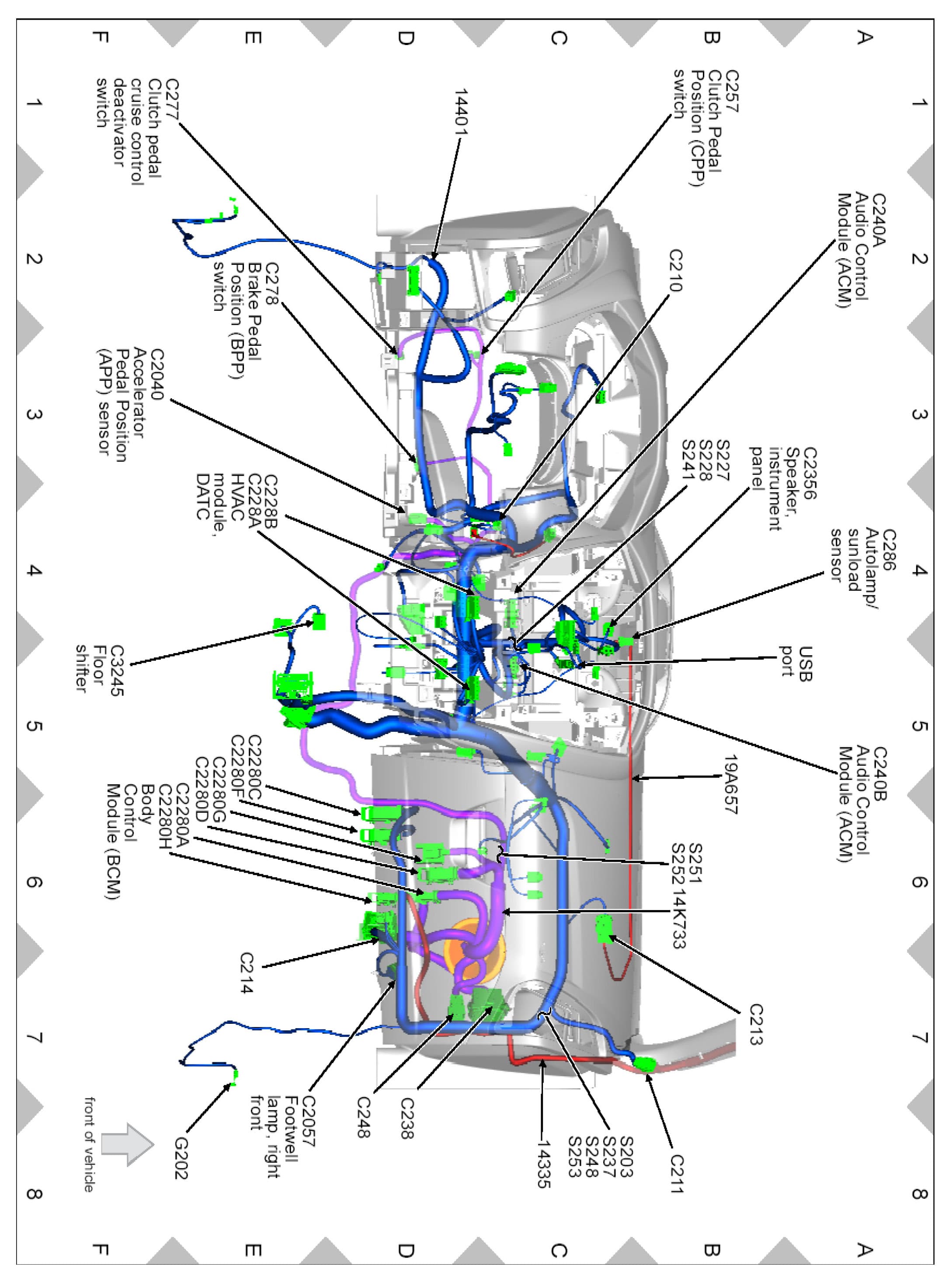 Factory diagram — Clutch Switch