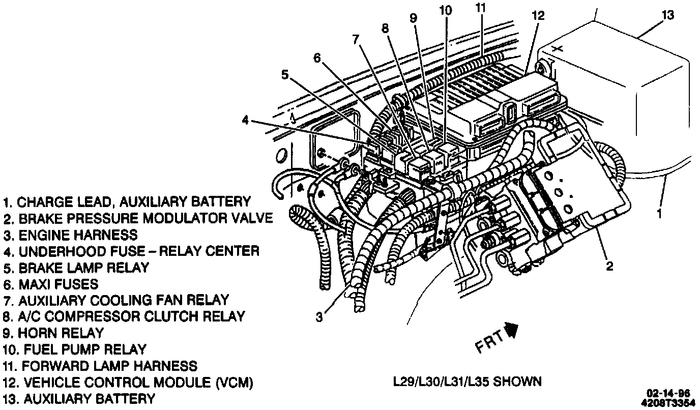 Factory diagram — Hydraulic Control Assembly - Antilock Brakes