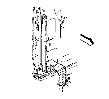 Factory diagram — Rear Door Latch