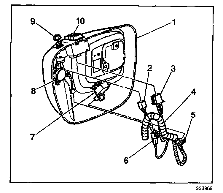 Factory diagram — Power Door Lock Switch