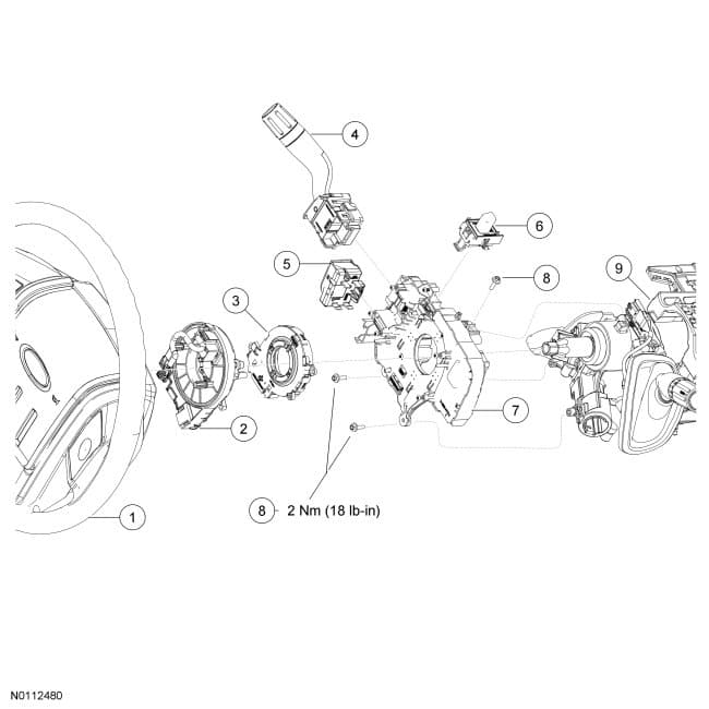 Factory diagram — Turn Signal Switch