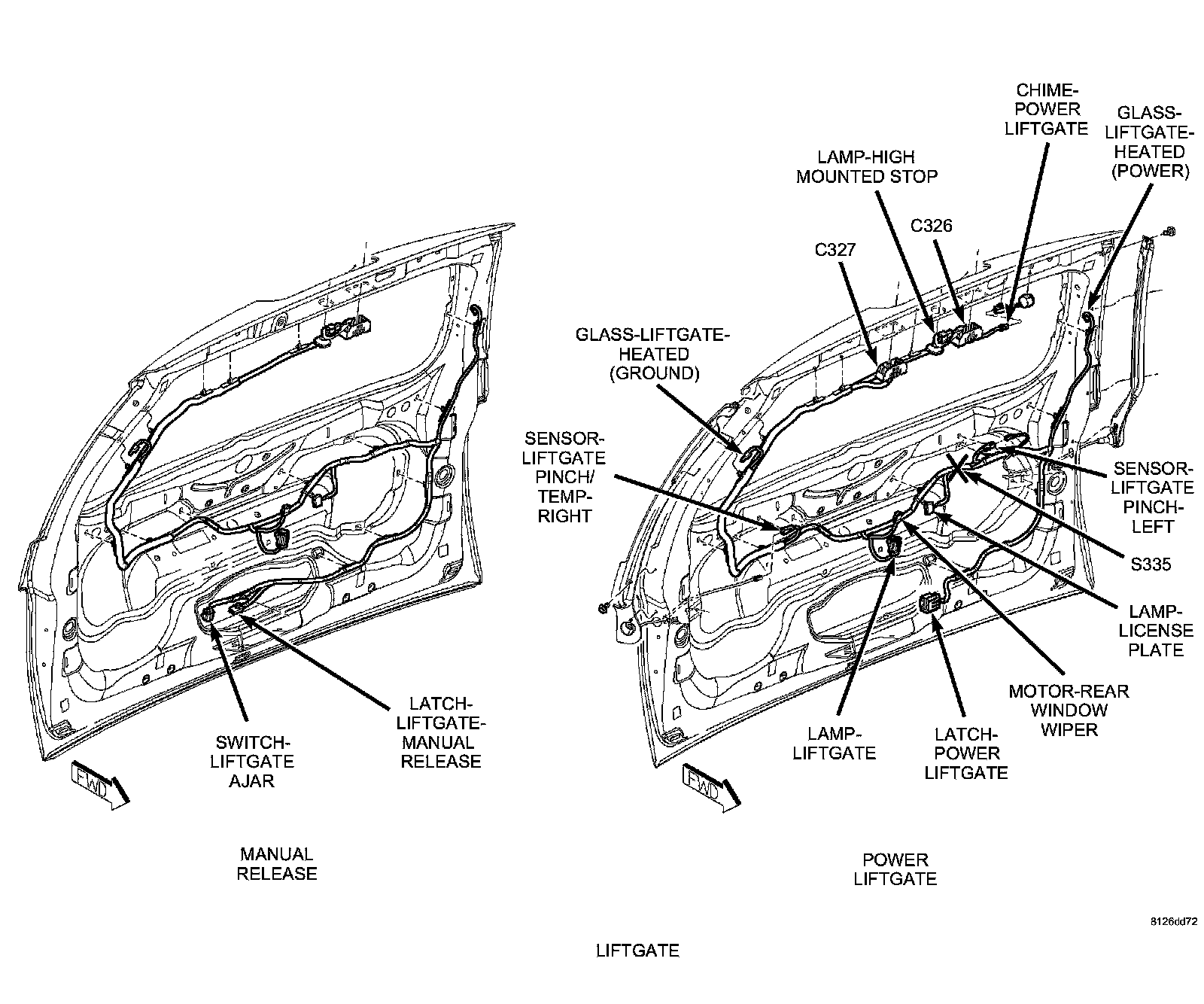 Factory diagram — Wiper Motor