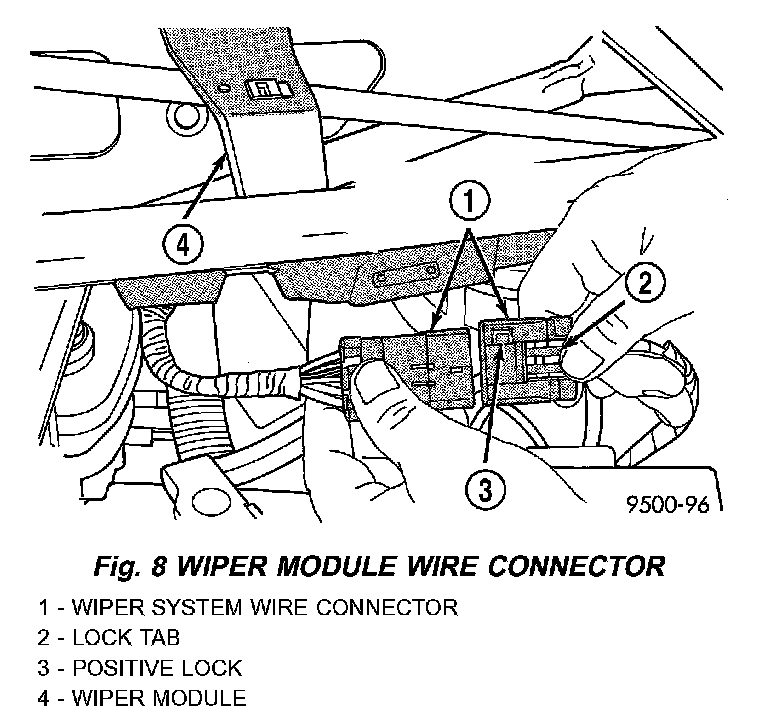 Factory diagram — Wiper Control Module