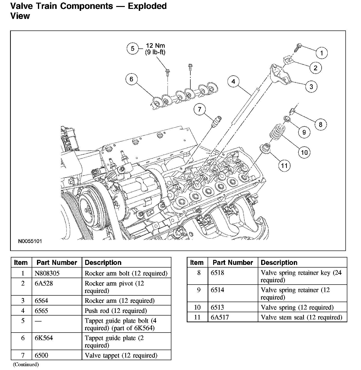 Factory diagram — Valve Guide Seal