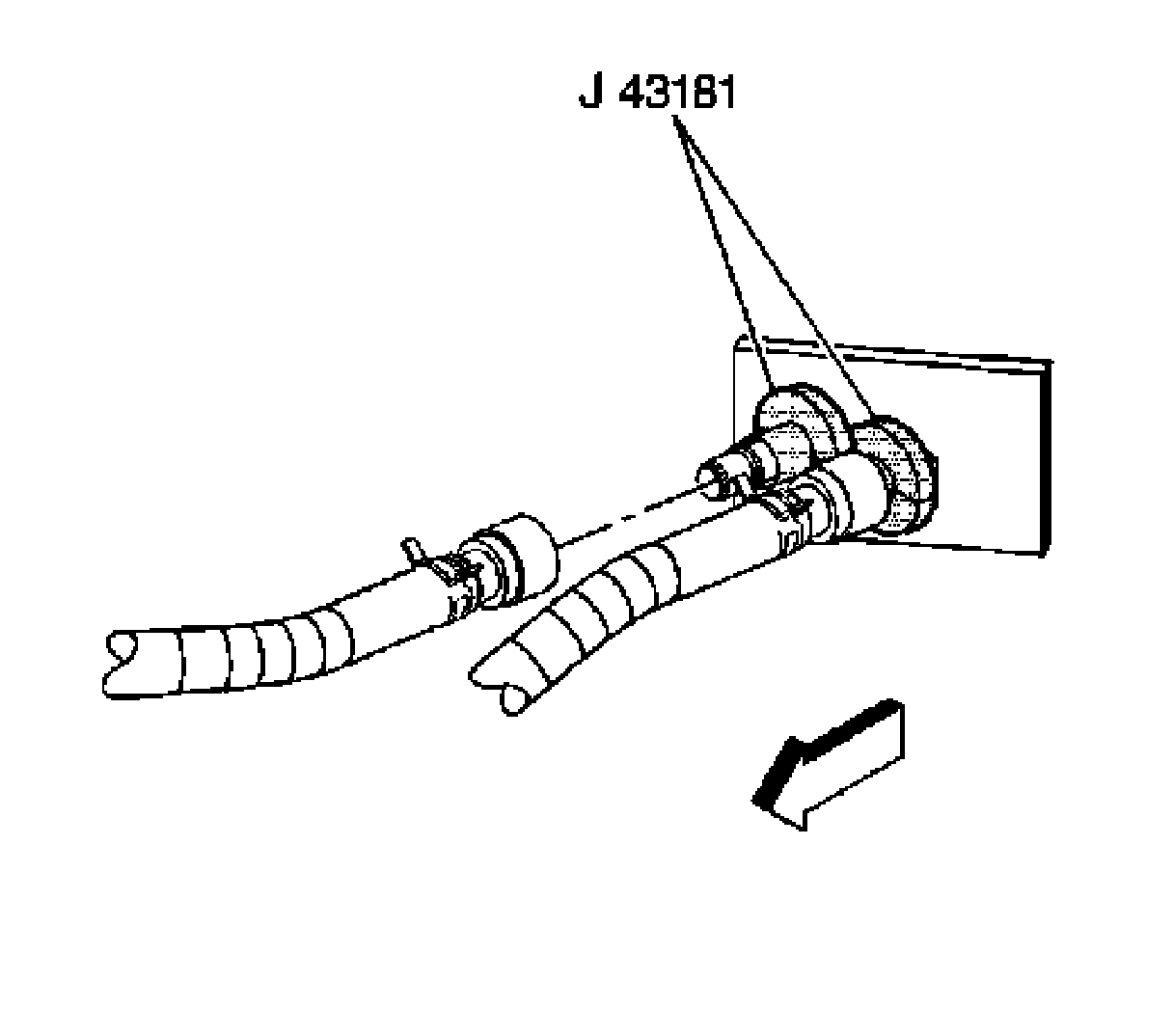 Factory diagram — Heater Hose