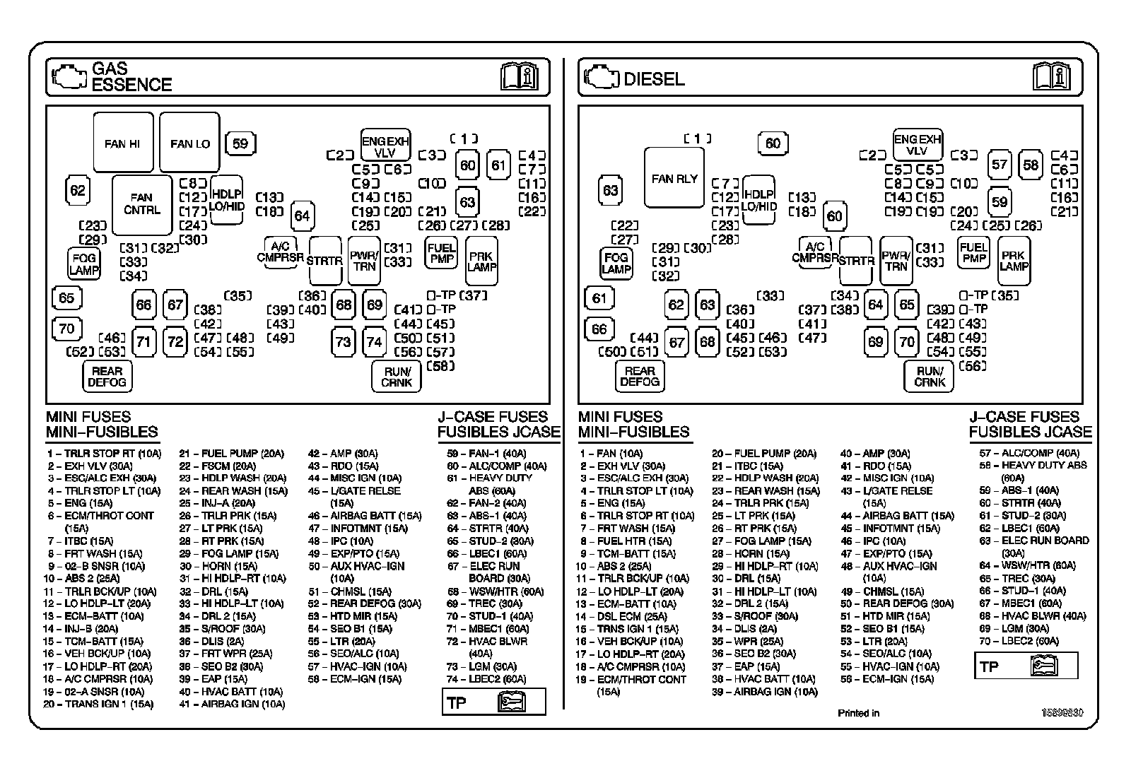 Factory diagram — Fuel Pump Relay