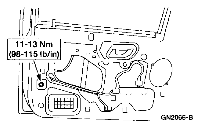 Factory diagram — Front Door Latch
