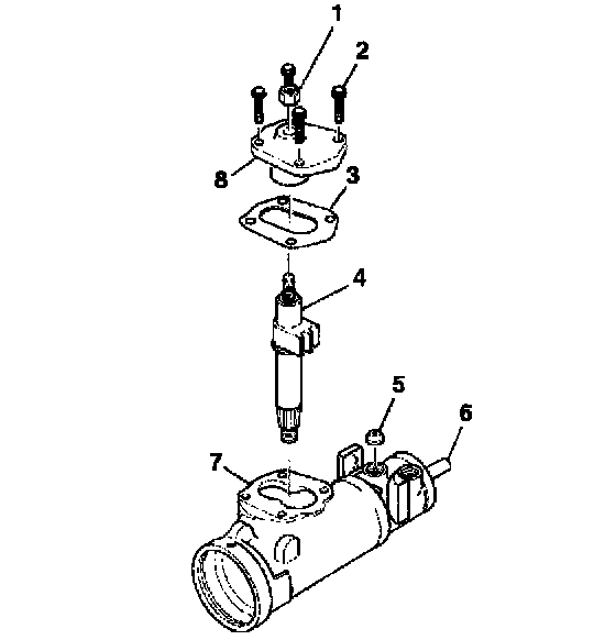 Factory diagram — Power Steering Gear Service - Off Vehicle