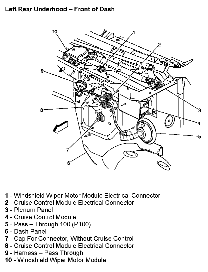 Factory diagram — Wiper Motor