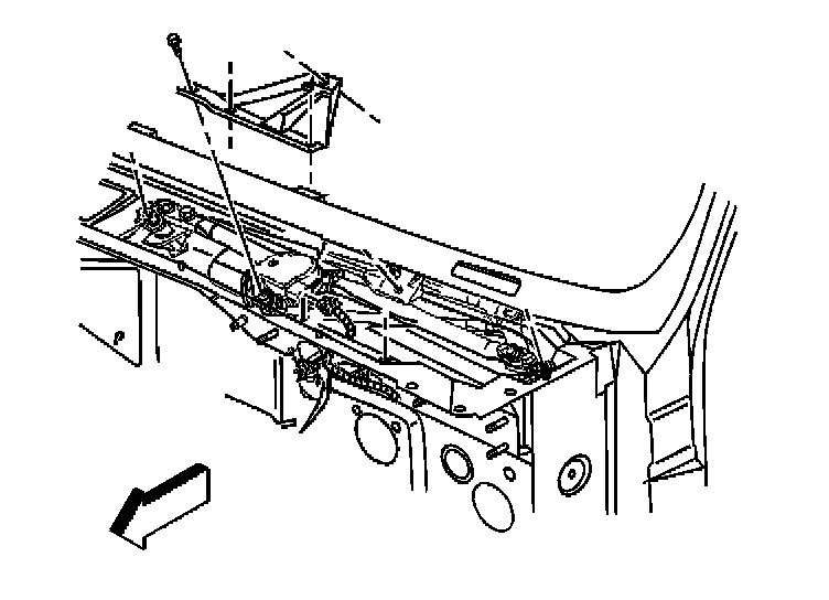 Factory diagram — Wiper Gear Box