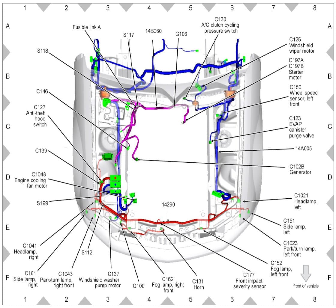 Factory diagram — Wheel Speed Sensor