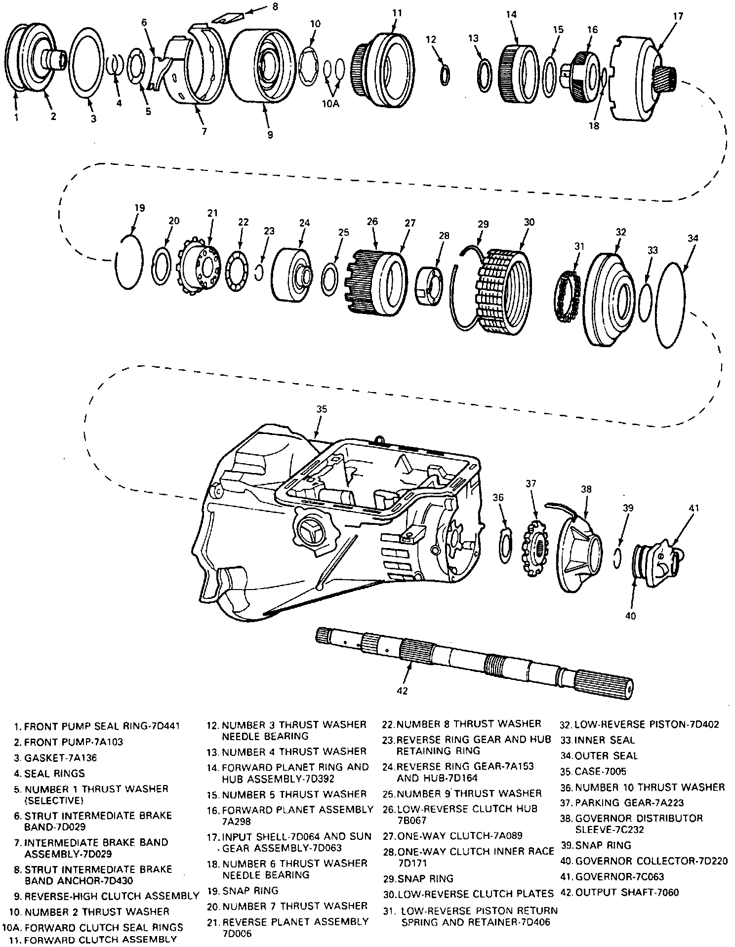 Factory diagram — Reverse Clutch
