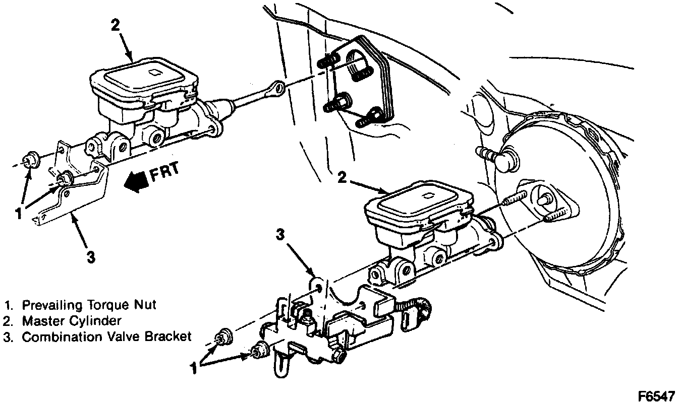 Factory diagram — Brake Master Cylinder