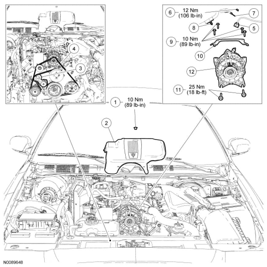 Factory diagram — Alternator