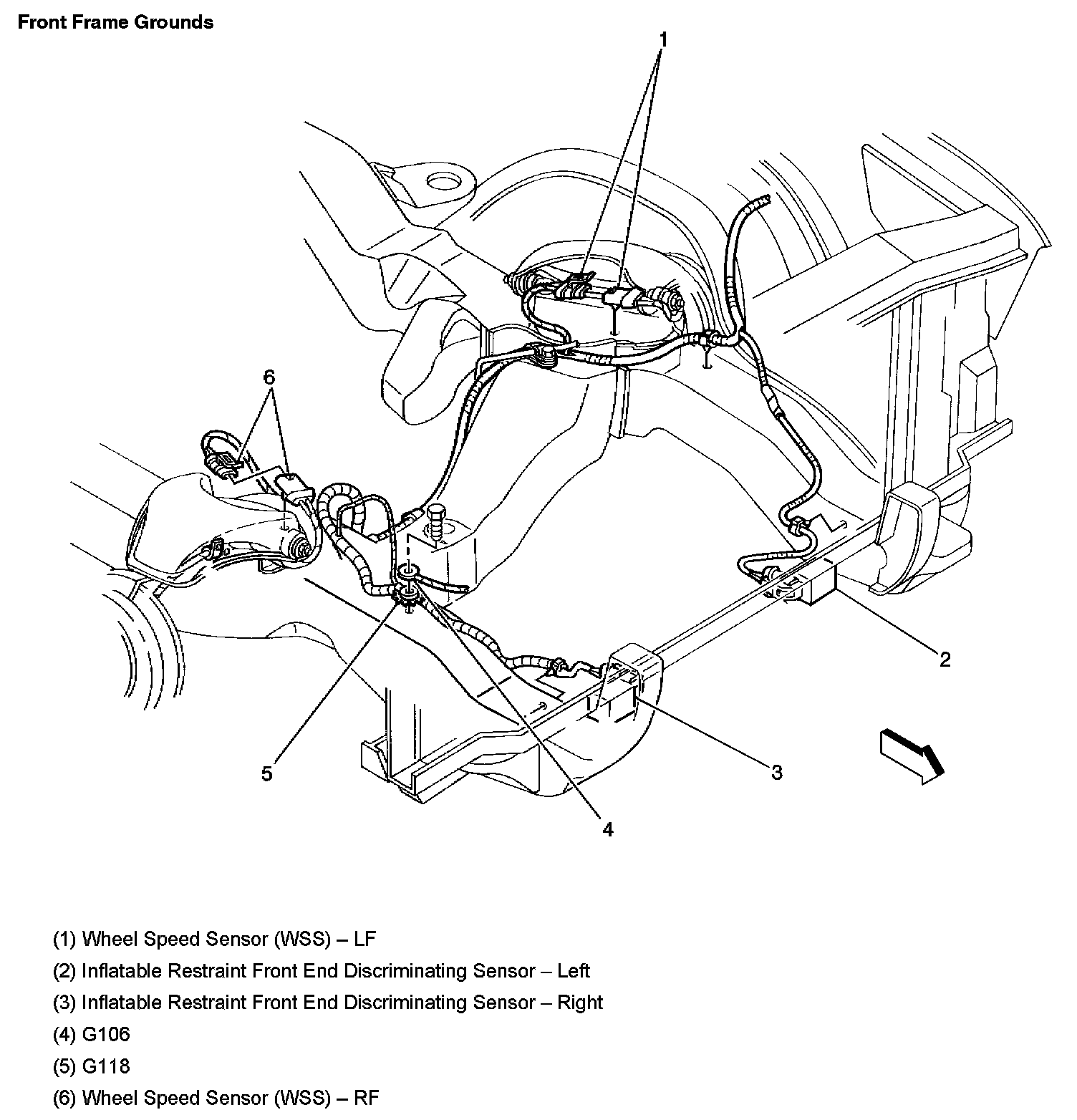 Factory diagram — Wheel Speed Sensor
