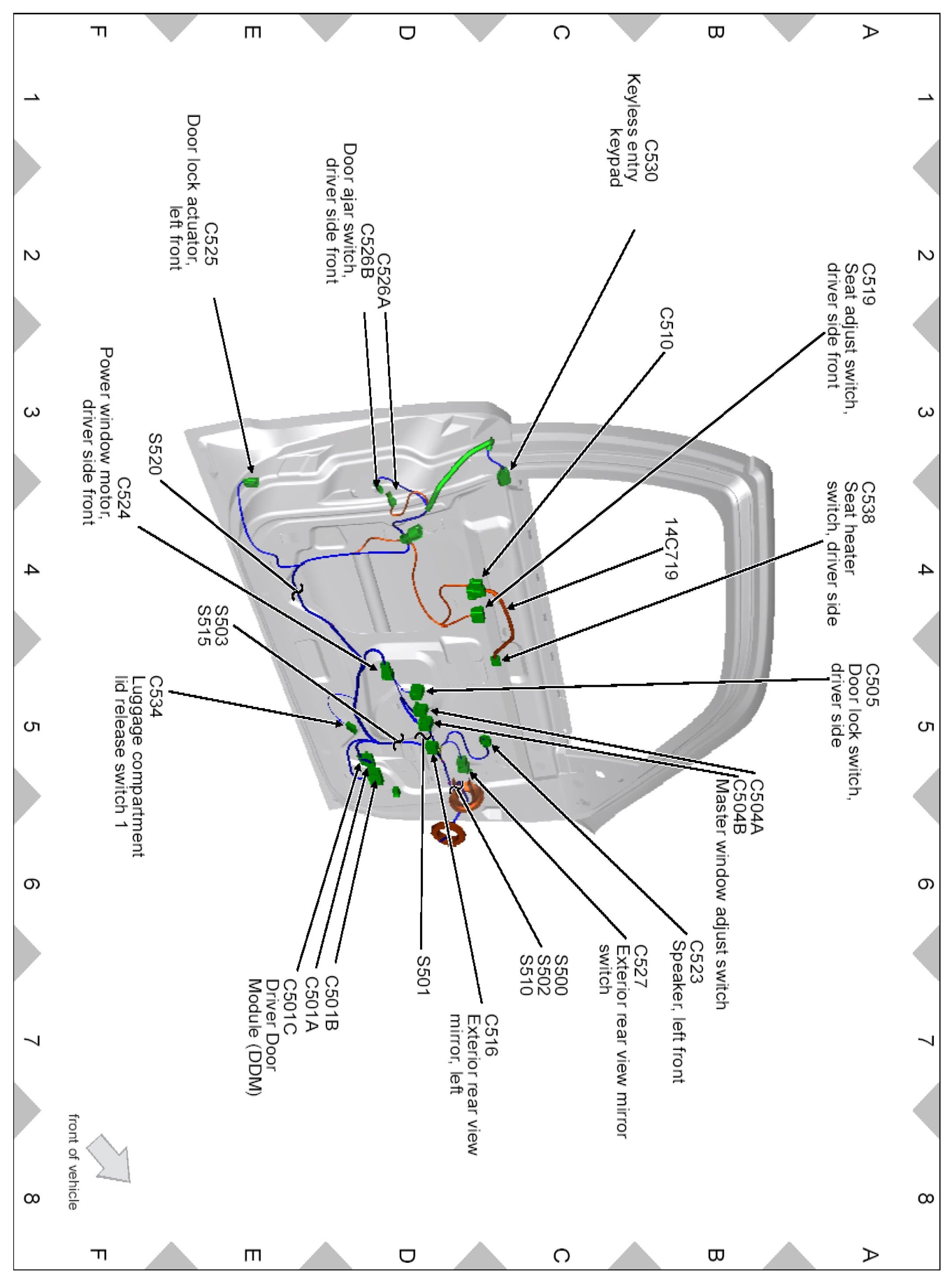 Factory diagram — Power Door Lock Actuator