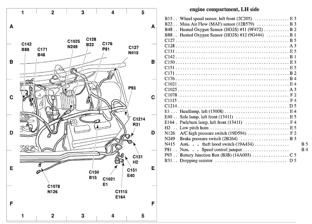 Factory diagram — Horn Relay