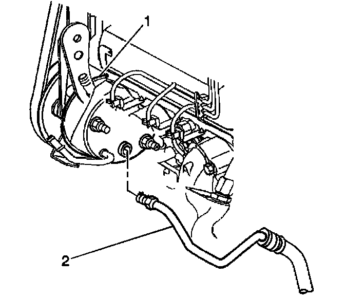 Factory diagram — Power Steering Line/Hose