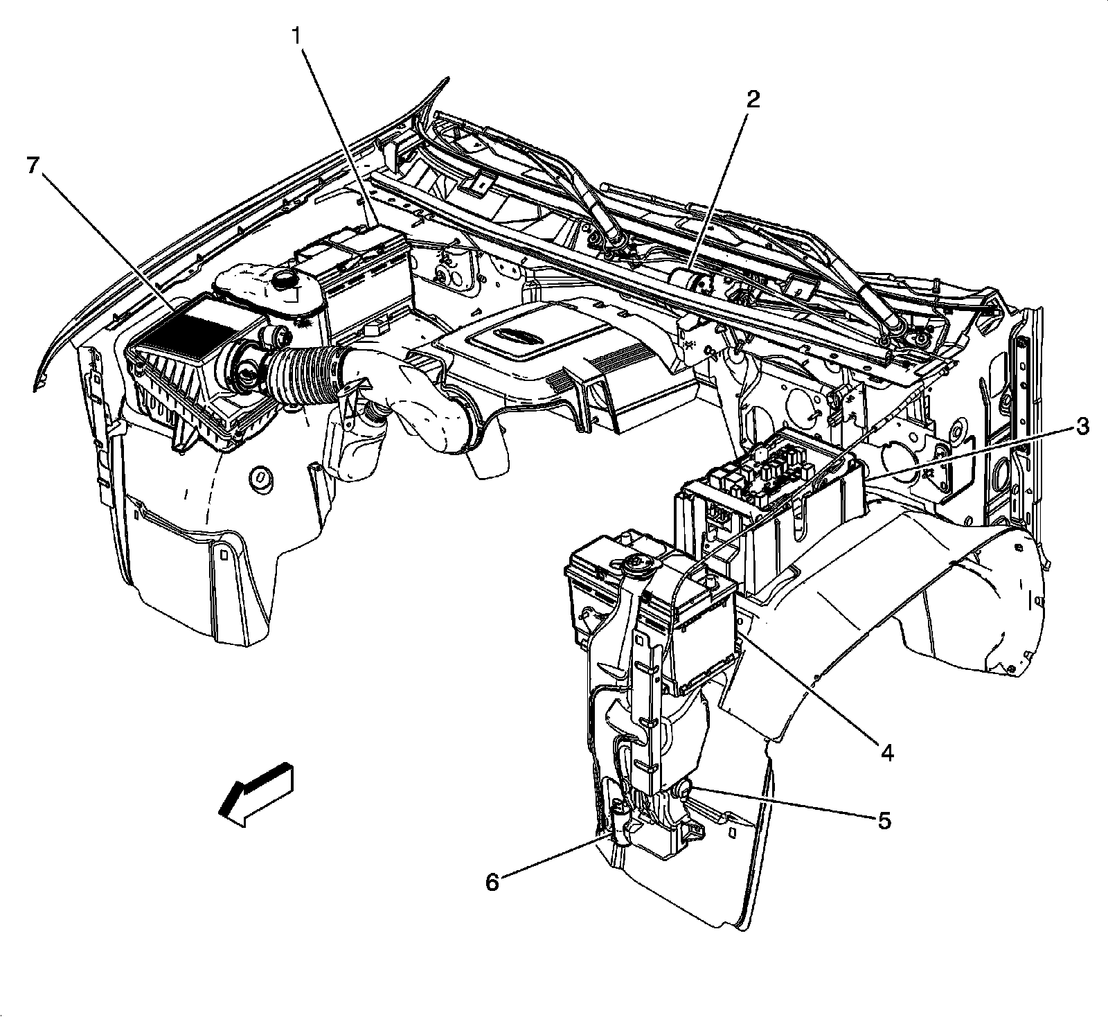 Factory diagram — Washer Fluid Level Switch