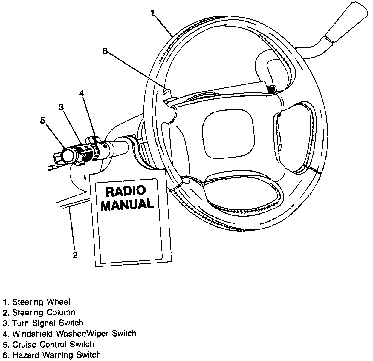 Factory diagram — Wiper Switch