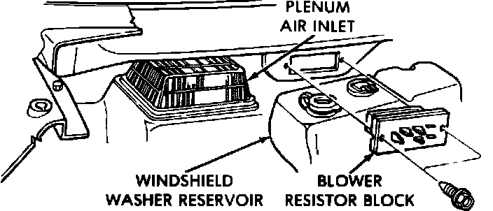 Factory diagram — Blower Motor Resistor