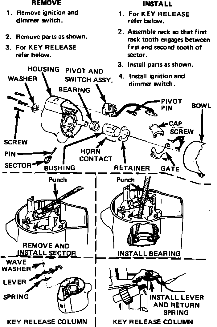 Factory diagram — Wiper Switch