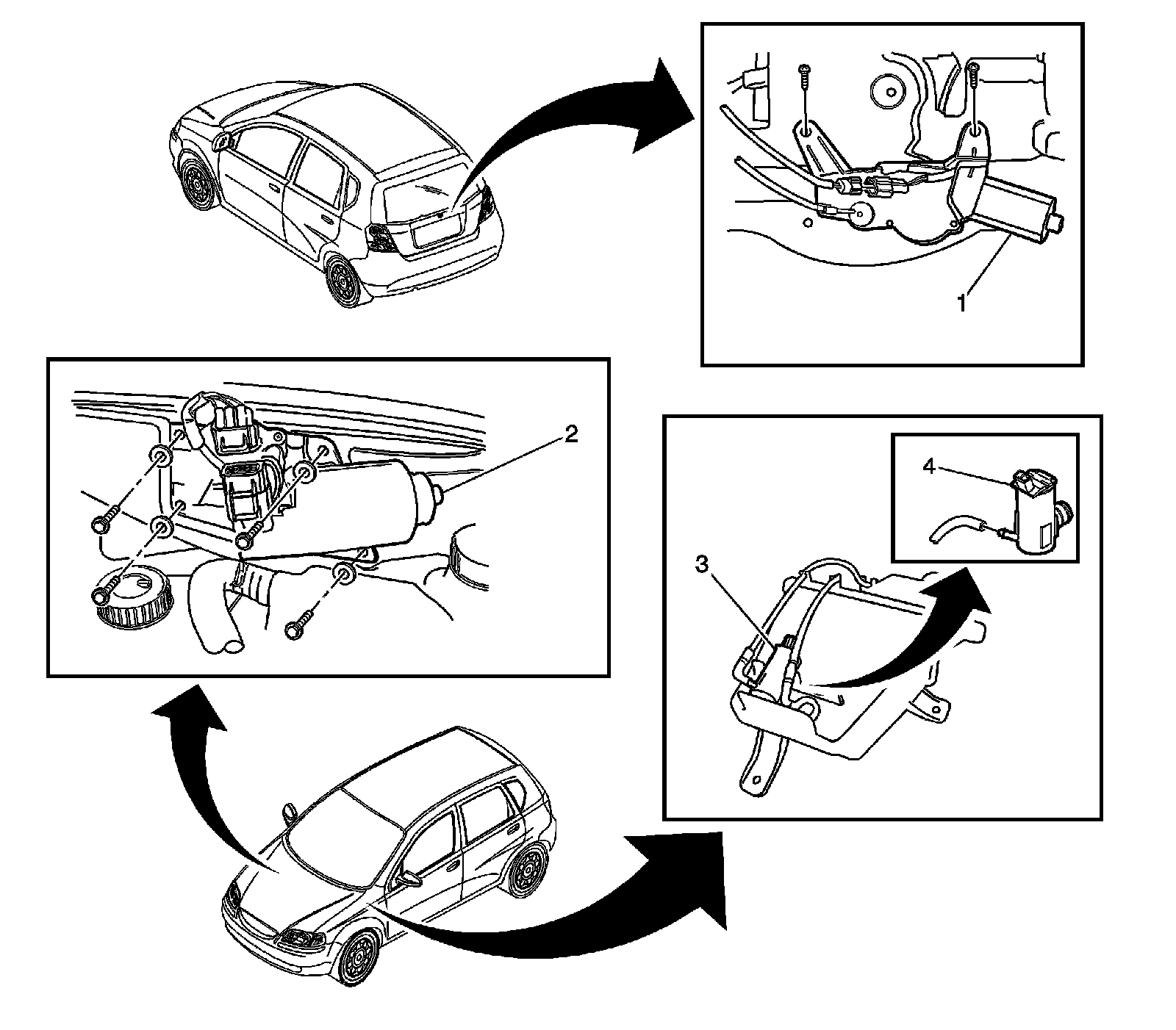 Factory diagram — Wiper Motor