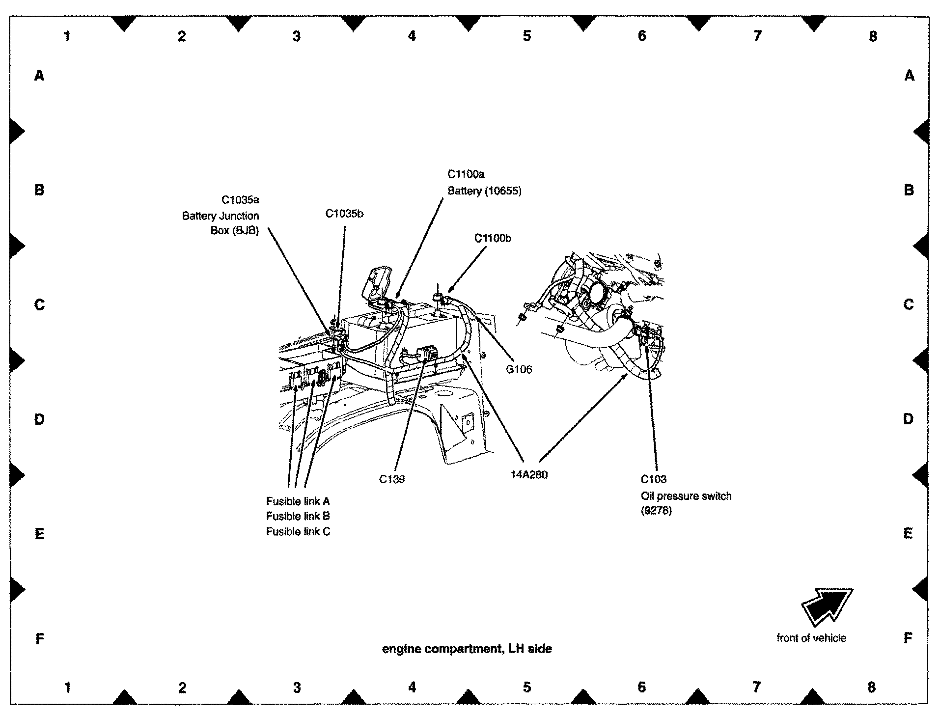 Factory diagram — Oil Pressure Sender