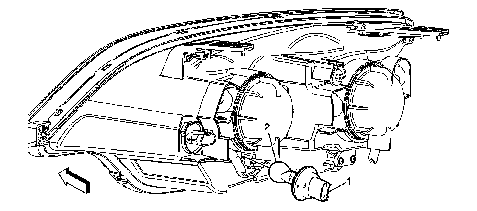 Factory diagram — Turn Signal Bulb
