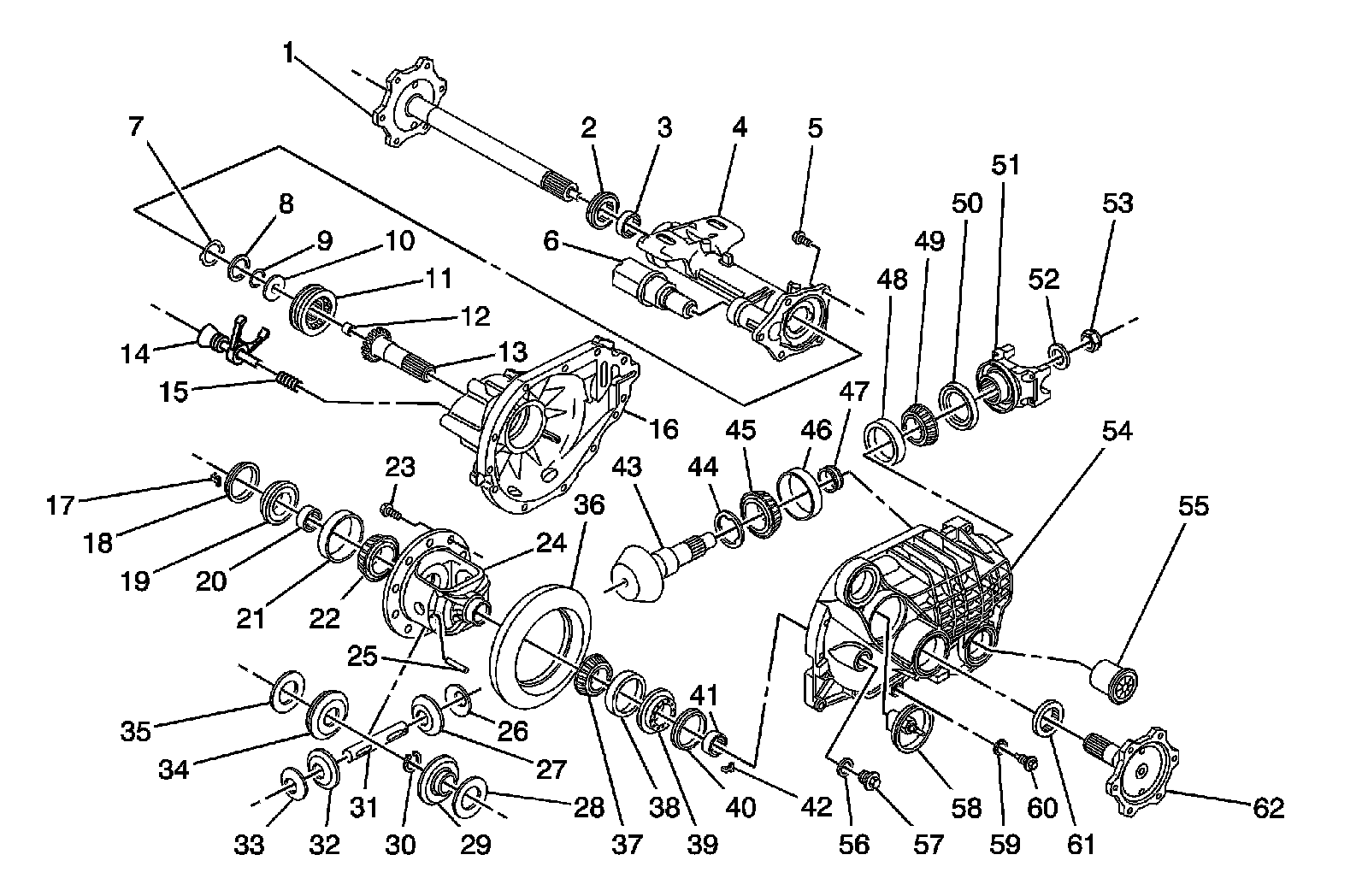 Factory diagram — Differential Axle Housing