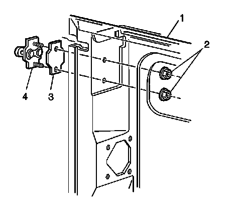 Factory diagram — Rear Door Striker