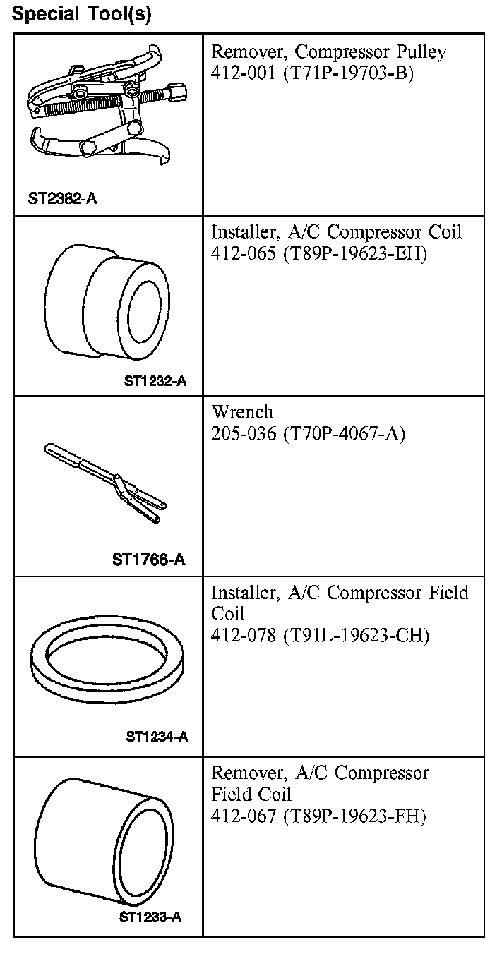 Factory diagram — Compressor Clutch