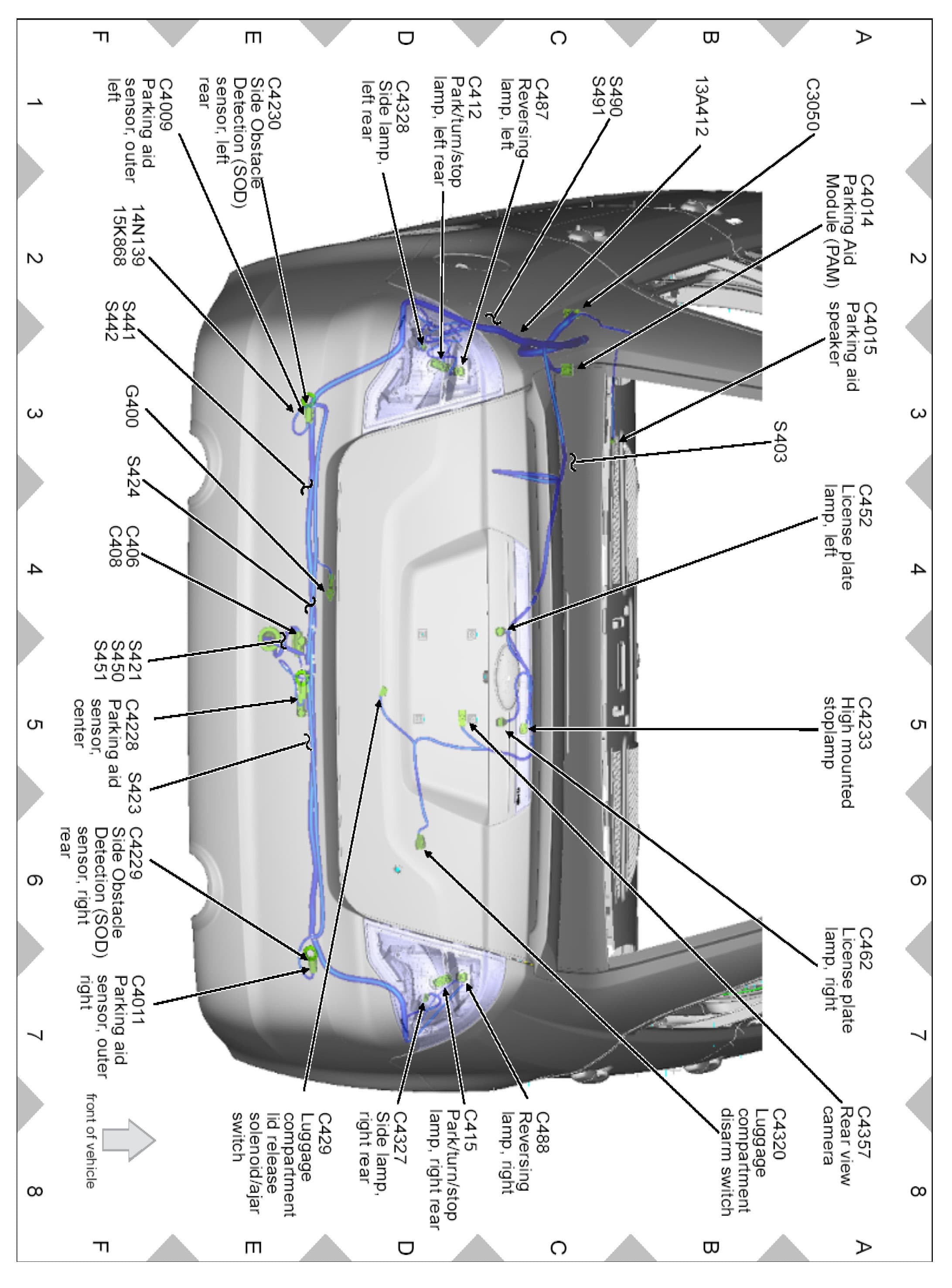 Factory diagram — Parking Assist Control Module