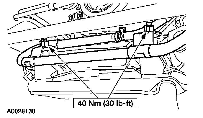 Factory diagram — Power Steering Fluid Cooler
