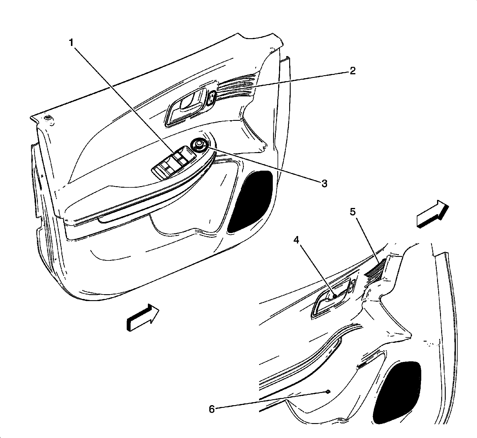 Factory diagram — Power Mirror Switch