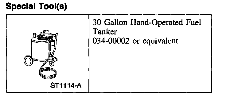 Factory diagram — Fuel Tank